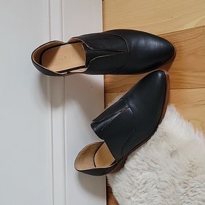 Emma d'Orsay Oxford Black Leather Nisolo Loafers - Excellent Used Condition